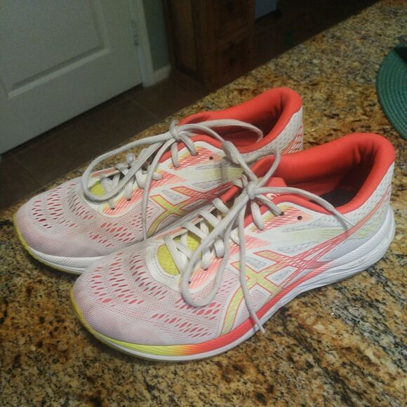 Asics Women's Gel-Excite 6 1012A150 White Pink Running Sneaker Shoes Size 9 US - Picture 4 of 12